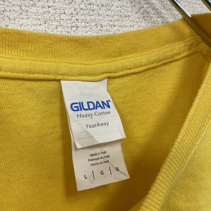 GILDAN　ギルダン　半袖プリントTシャツ　黄色　イエロー　Lサイズ