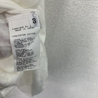 Yohji Yamamoto pour homme　ヨウジヤマモト プールオム　半袖Tシャツ　無地　白　ホワイト　3サイズ　