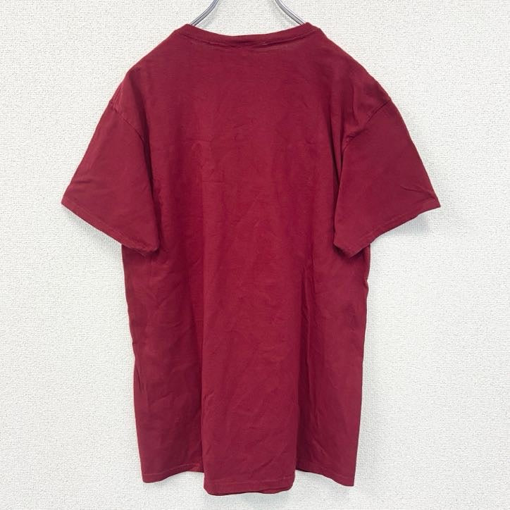 古着　used　NBA エヌビーエー　半袖プリントTシャツ　バスケットボール　カジュアル　クルーネック　赤　レッド　Mサイズ