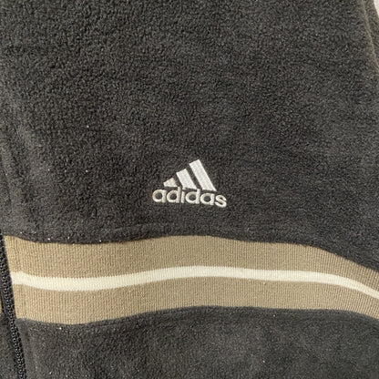 古着　used　90s　adidas アディダス　フルジップフリースジャケット　トラックジャケット　ビックシルエット　XXLサイズ