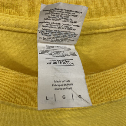 GILDAN　ギルダン　半袖プリントTシャツ　黄色　イエロー　Lサイズ