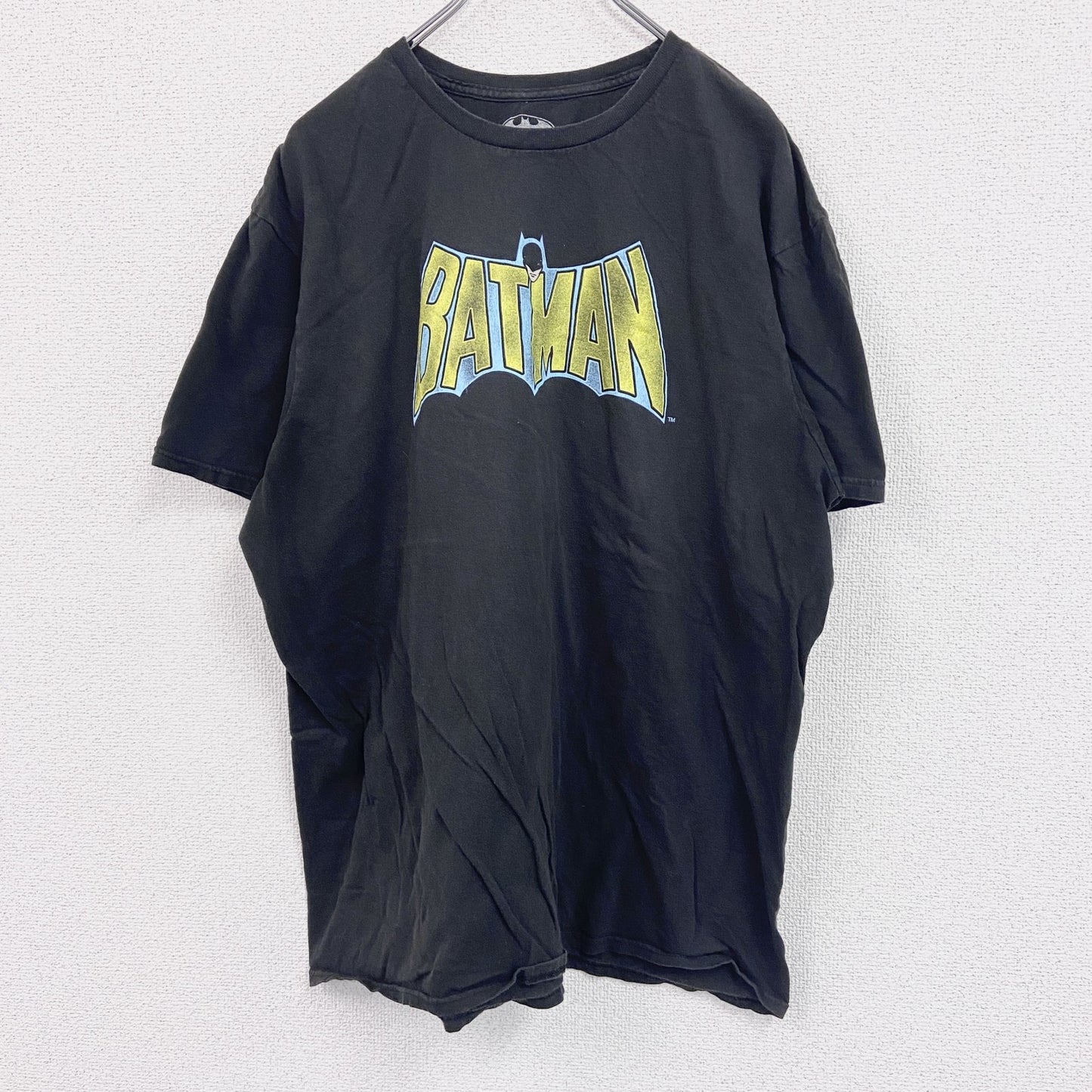 BATMAN　バットマン　半袖プリントTシャツ　アニメT　黒　ブラック　XLサイズ
