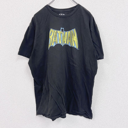 BATMAN　バットマン　半袖プリントTシャツ　アニメT　黒　ブラック　XLサイズ
