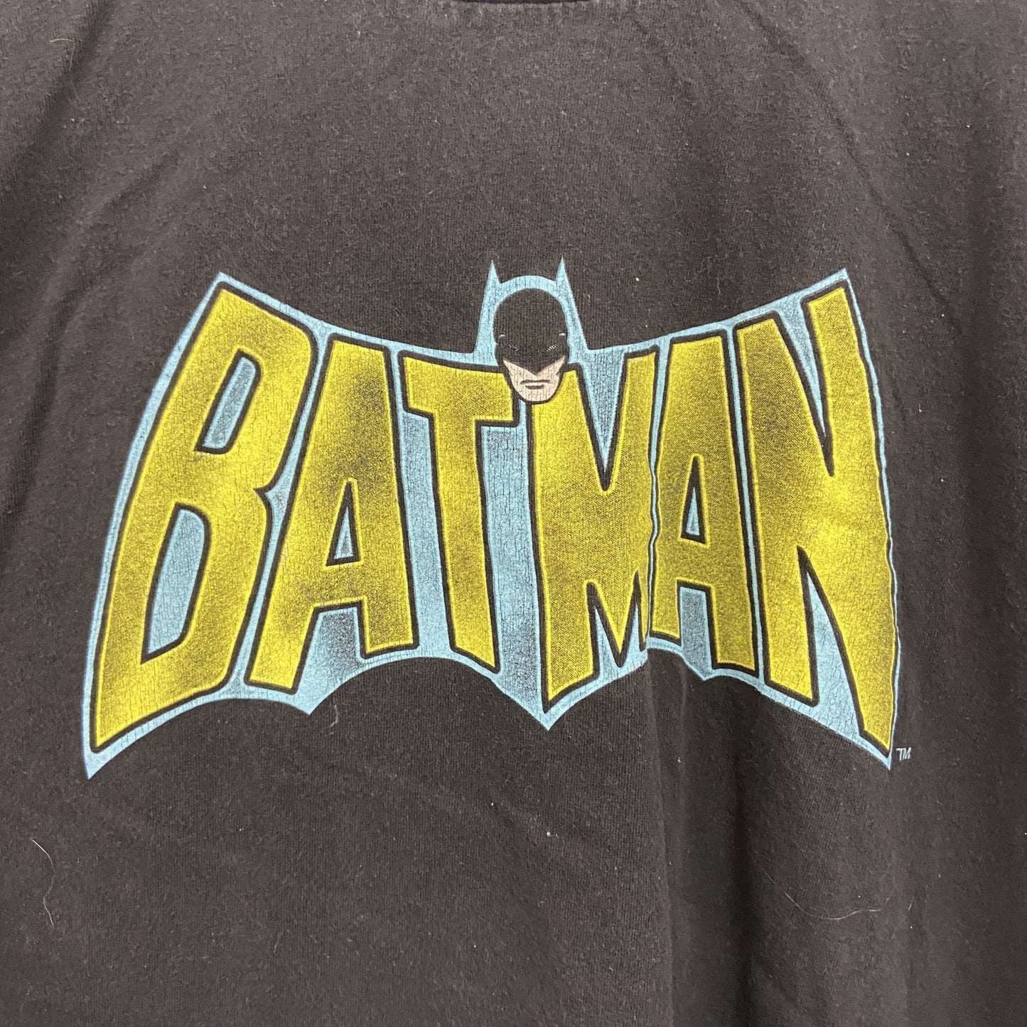 BATMAN　バットマン　半袖プリントTシャツ　アニメT　黒　ブラック　XLサイズ