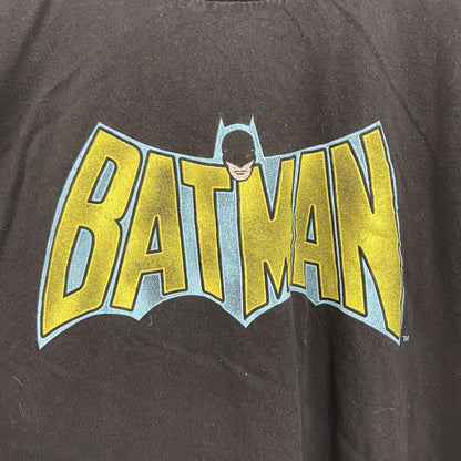 BATMAN　バットマン　半袖プリントTシャツ　アニメT　黒　ブラック　XLサイズ