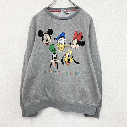 Disney　ディズニー　Mickey & Friends　スウェット/トレーナー　灰色　グレー　Lサイズ