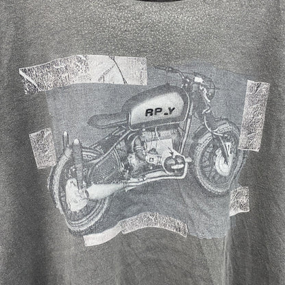 REPLAY　リプレイ　半袖プリントTシャツ　灰色　グレー