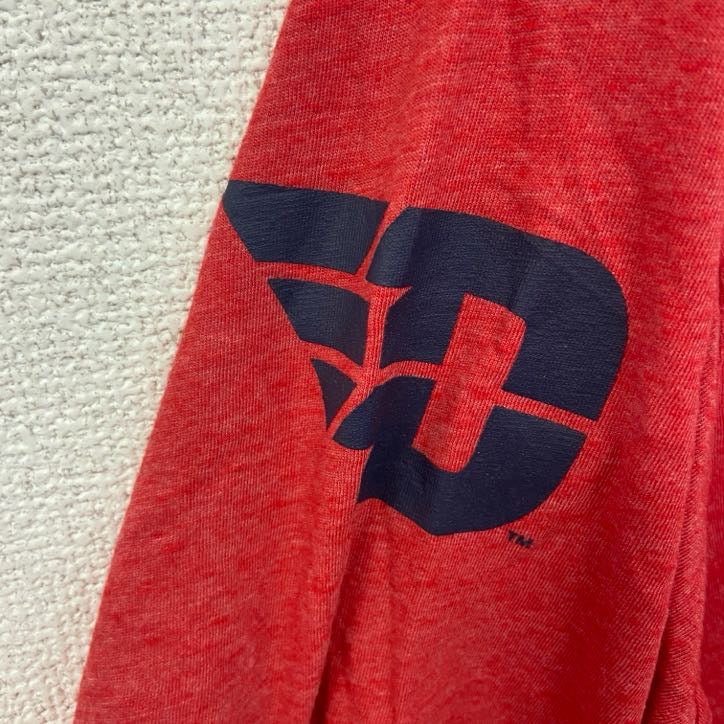 古着　used　champion　チャンピオン　半袖プリントTシャツ　GO　FLYERS　クルーネック　赤　レトロ　2XLサイズ