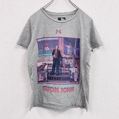 ELTON JHON　エルトン ジョン　半袖プリントTシャツ　シンガーT　シングルステッチ　灰色　グレー　Mサイズ