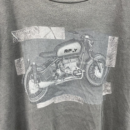 REPLAY　リプレイ　半袖プリントTシャツ　灰色　グレー