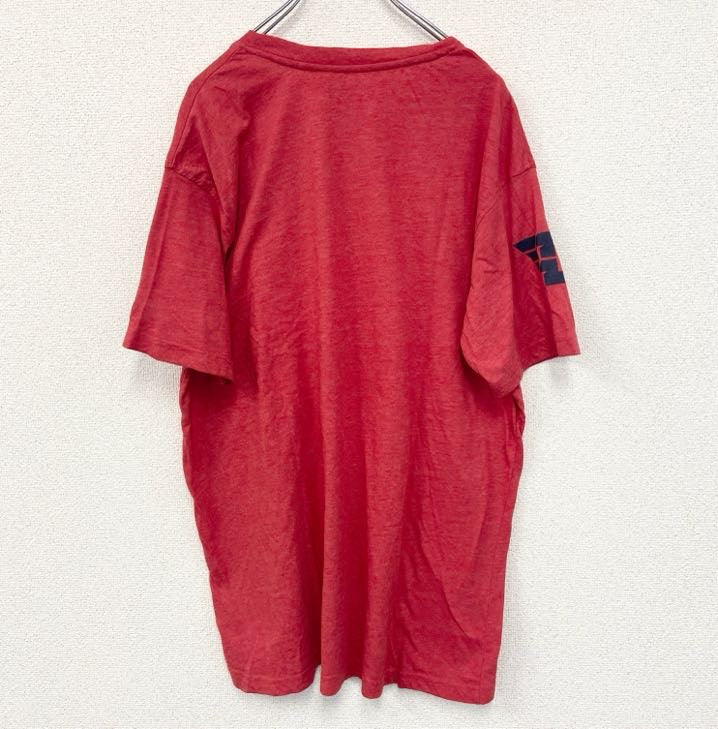 古着　used　champion　チャンピオン　半袖プリントTシャツ　GO　FLYERS　クルーネック　赤　レトロ　2XLサイズ