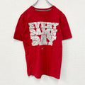 古着　used　NIKE　ナイキ　半袖プリントTシャツ　クルーネック　スウッシュロゴ　カジュアル　レトロ　赤　レッド　Sサイズ