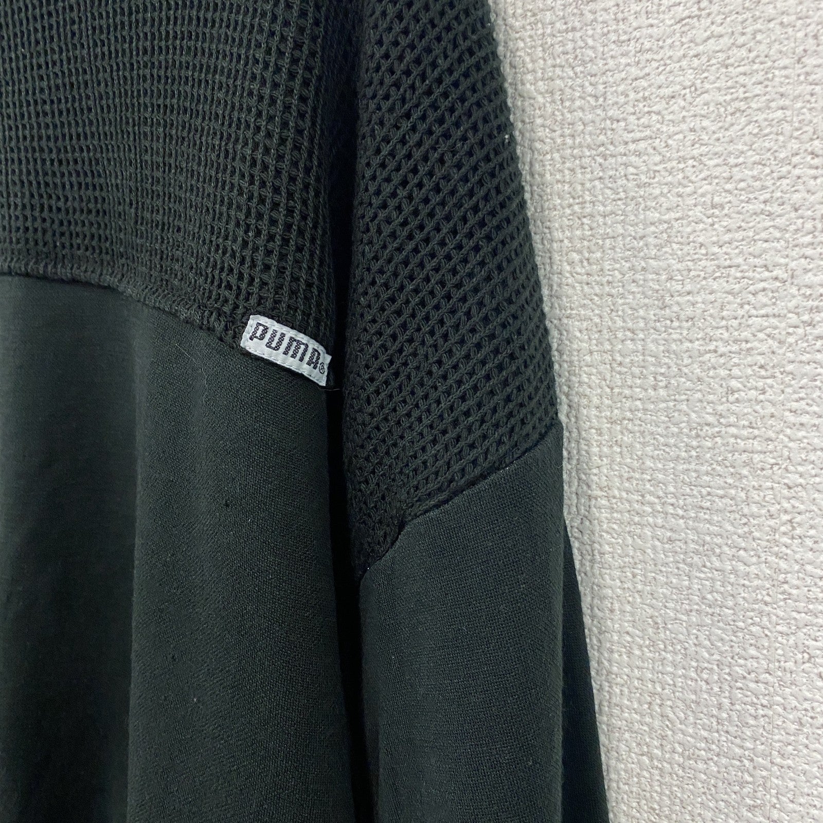 80s　PUMA　プーマ　スウェット　ヴィンテージ　刺繍タグ　黒　ブラック　XLサイズ
