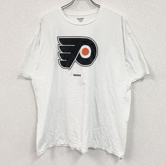 Reebok　リーボック　半袖プリントTシャツ　白　ホワイト　2XLサイズ