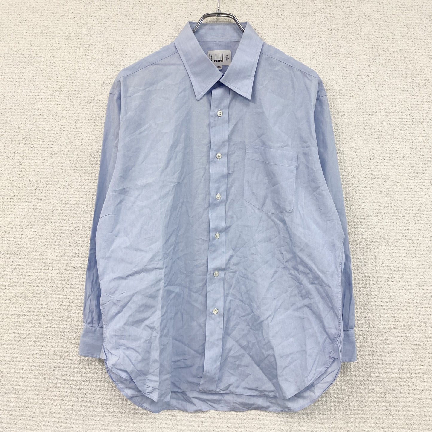 dunhill　ダンヒル　長袖シャツ　サックスブルー　43-82サイズ
