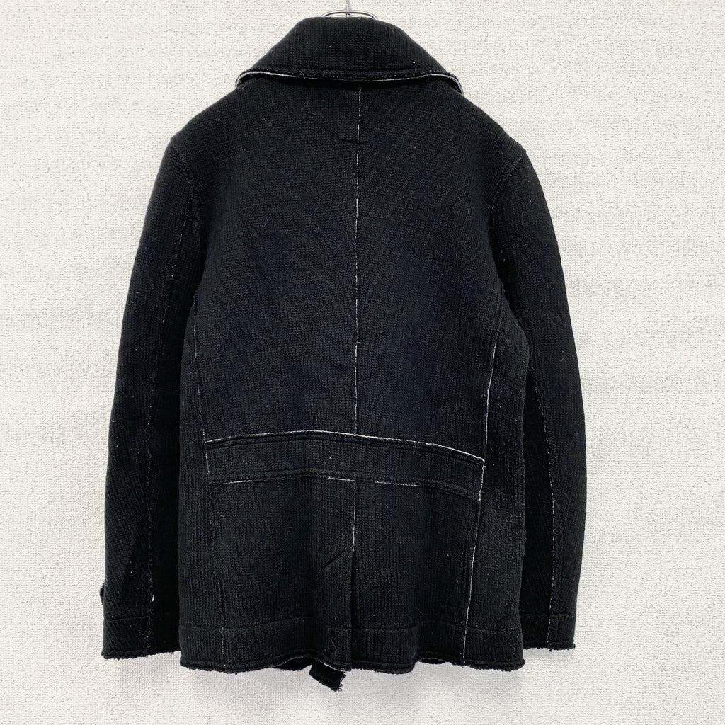 DIESEL　ディーゼル　TRICOT＆CO　ニットピーコート　黒　ブラック　Sサイズ