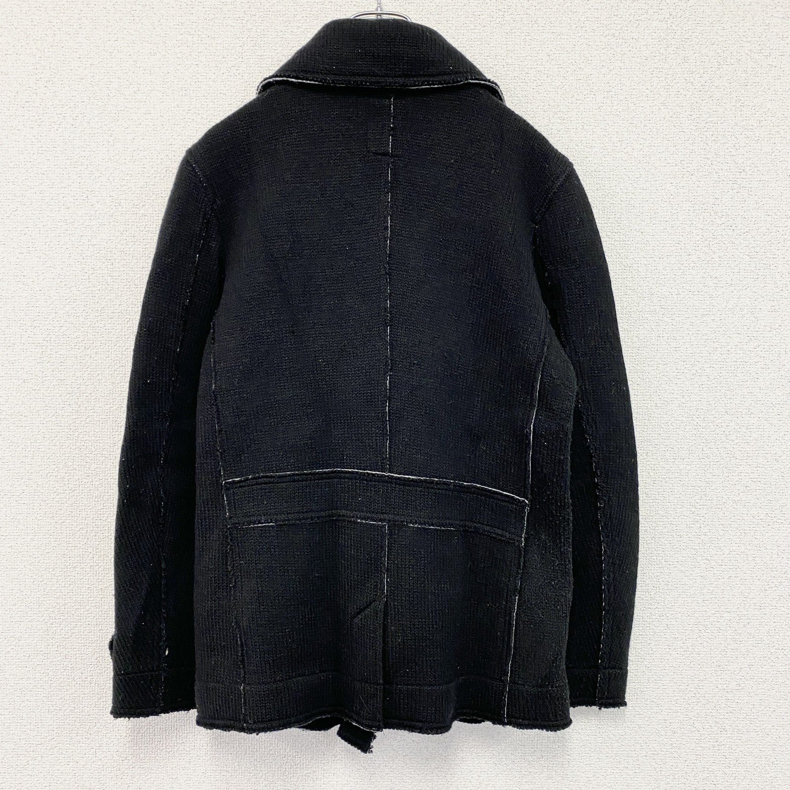 DIESEL　ディーゼル　TRICOT＆CO　ニットピーコート　黒　ブラック　Sサイズ