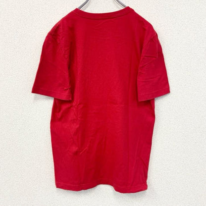古着　used　NIKE　ナイキ　半袖プリントTシャツ　クルーネック　スウッシュロゴ　カジュアル　レトロ　赤　レッド　Sサイズ