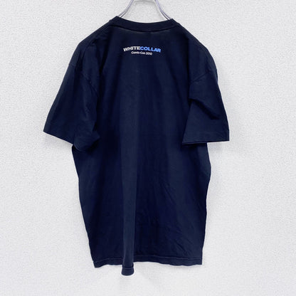 American Apparel　アメリカンアパレル　半袖プリントTシャツ　黒　ブラック　Lサイズ
