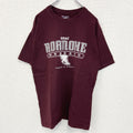 古着　used　champion　チャンピオン　半袖カレッジプリントTシャツ　ロアノーク大学　クルーネック　赤　レトロ　Lサイズ