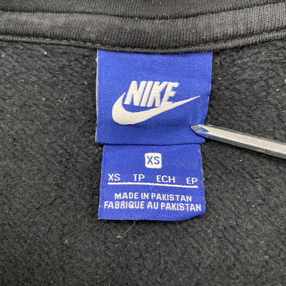 NIKE　ナイキ　フルジップスウェットパーカー/フーディー　スウッシュ　黒　ブラック　XSサイズ
