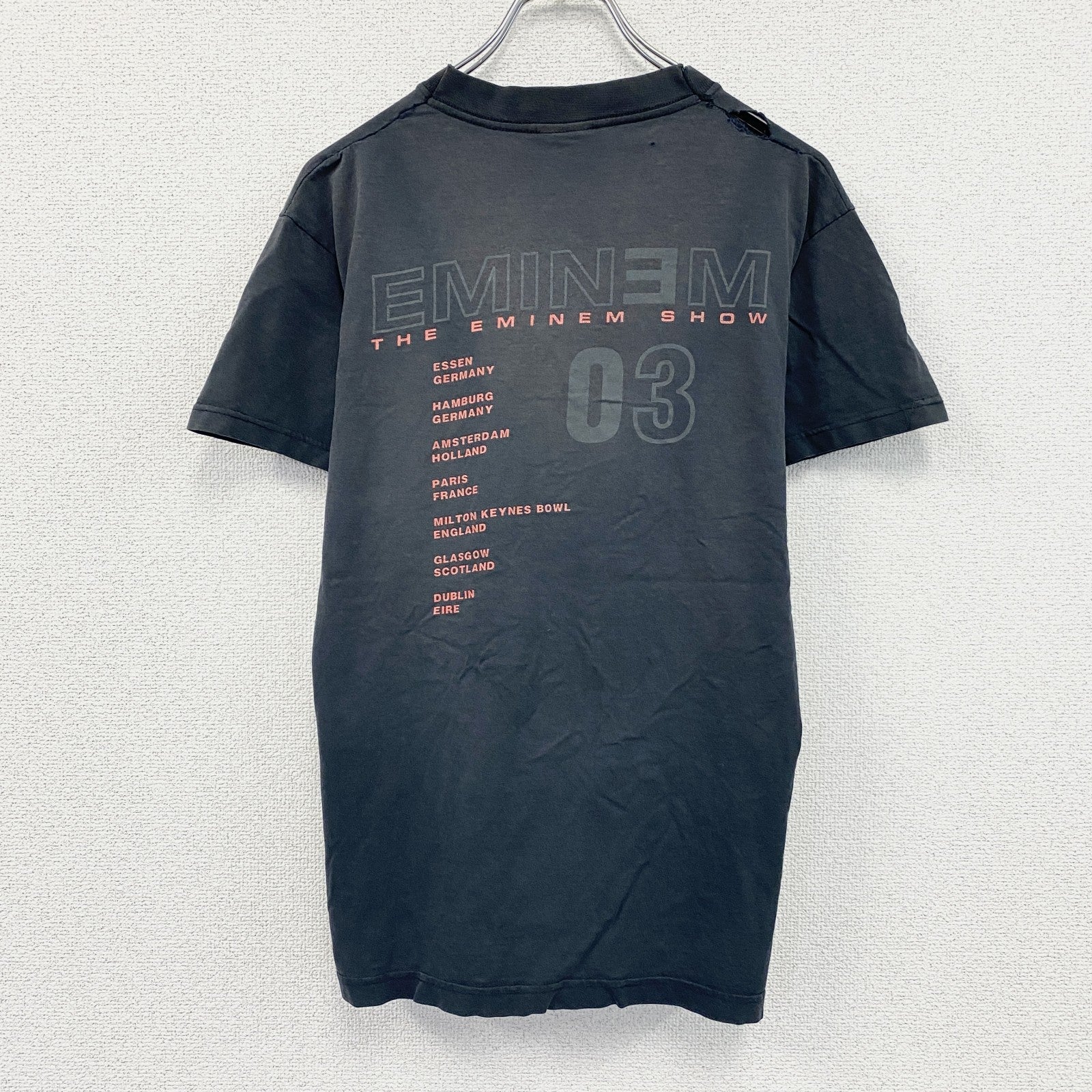 FRUIT OF THE LOOM　フルーツオブザルーム　EMINEM　エミネム　ラップTシャツ　黒　ブラック　Sサイズ