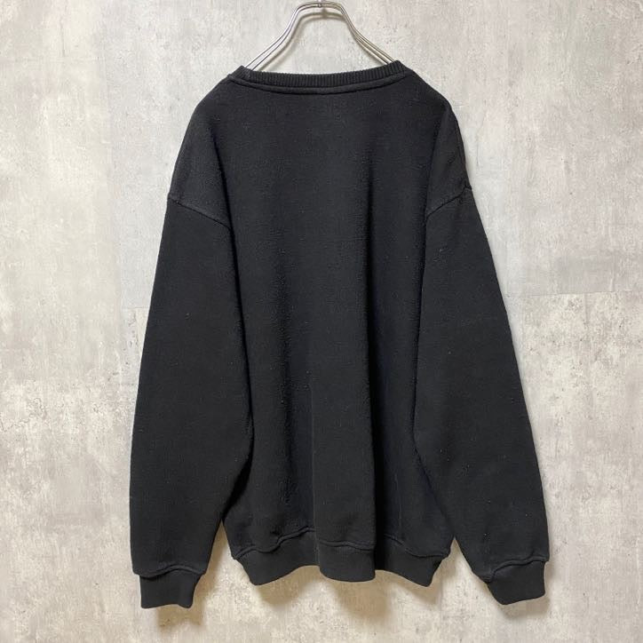 古着 used　Pacific＆Co　パシフィックアンドコー　長袖プリントセーター　MYRTLEBEACH　黒　ブラック　Lサイズ
