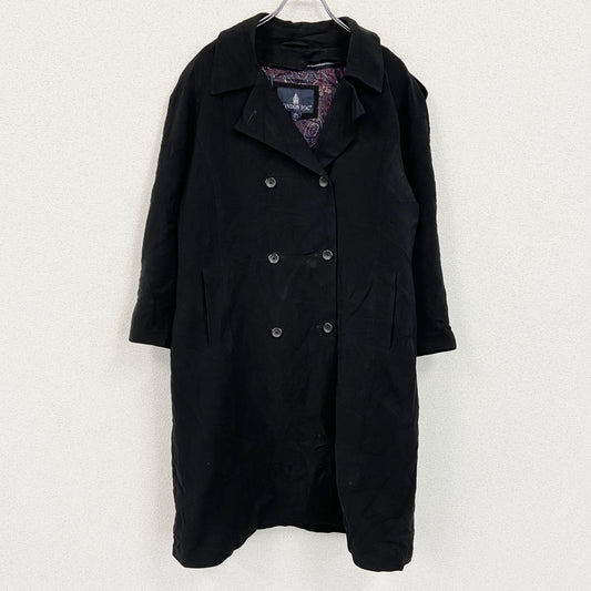 LONDON FOG　ロンドンフォグ　トレンチコート　黒　ブラック　Lサイズ　