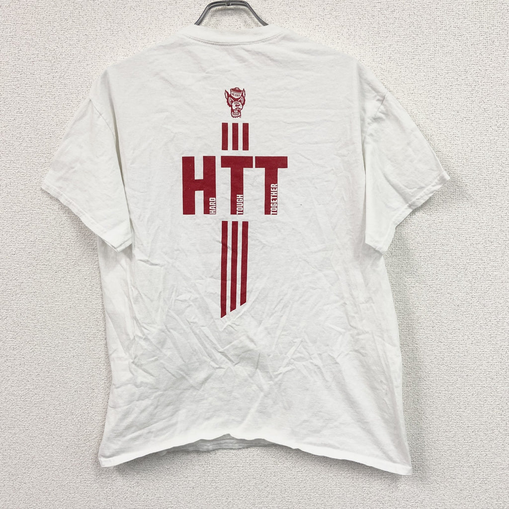 adidas　アディダス　半袖プリントTシャツ　白　ホワイト