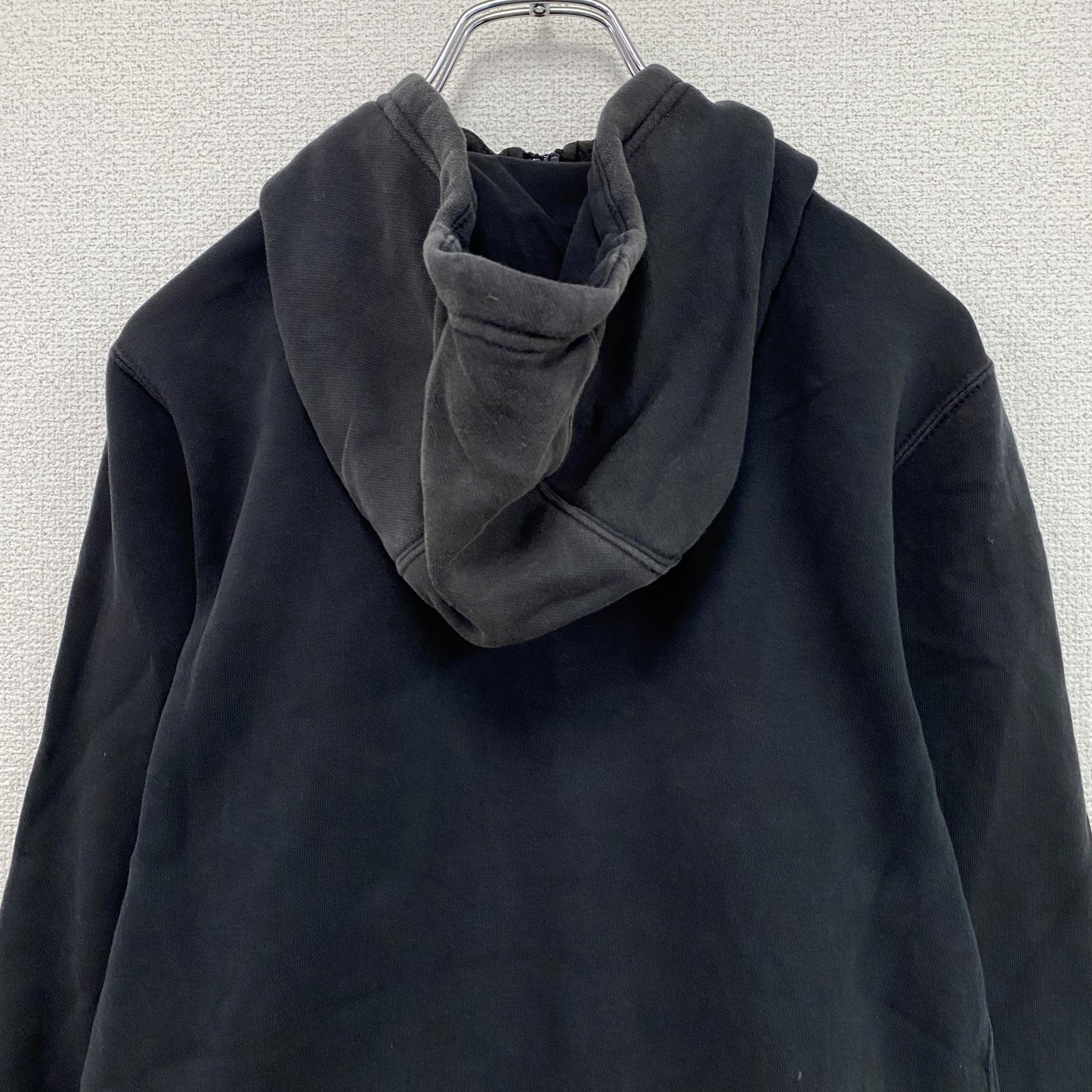 NIKE　ナイキ　フルジップスウェットパーカー/フーディー　スウッシュ　黒　ブラック　XSサイズ