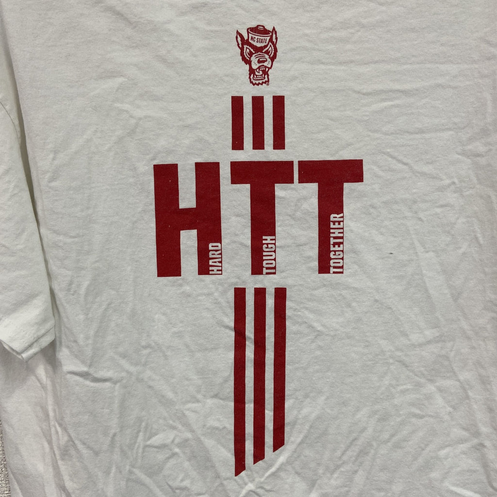 adidas　アディダス　半袖プリントTシャツ　白　ホワイト