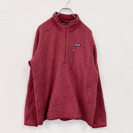 Patagonia　パタゴニア　ハーフジップフリースプルオーバー　フリースジャケット 　赤　レッド　Mサイズ