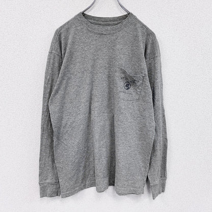 SOUTHERN PROPER　長袖Tシャツ/ロンT　灰色　グレー　Sサイズ
