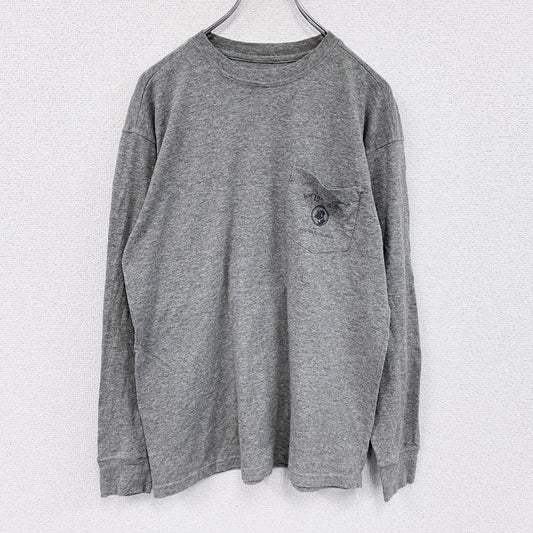 SOUTHERN PROPER　長袖Tシャツ/ロンT　灰色　グレー　Sサイズ