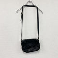Longchamp　ロンシャン　レザーショルダーバッグ　黒　ブラック