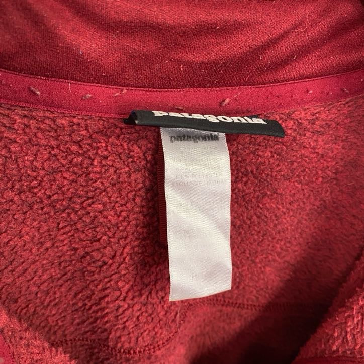 Patagonia　パタゴニア　ハーフジップフリースプルオーバー　フリースジャケット 　赤　レッド　Mサイズ