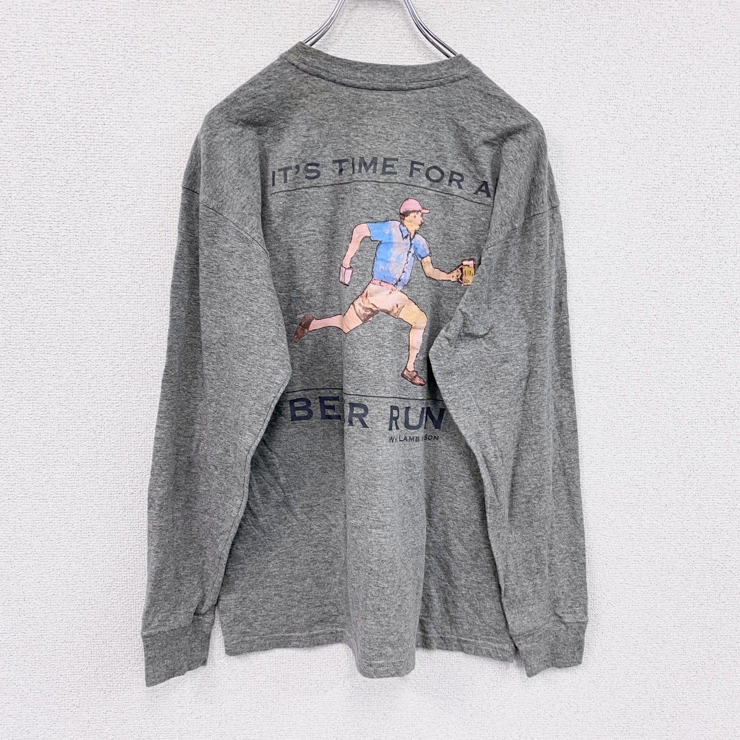 SOUTHERN PROPER　長袖Tシャツ/ロンT　灰色　グレー　Sサイズ