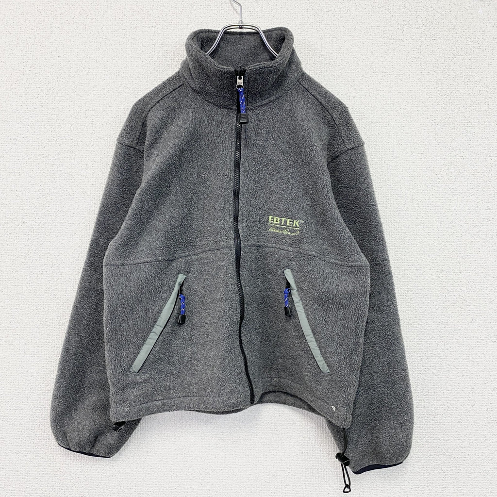 Eddie Bauer　エディーバウアー　EBTEK　エブテック　フルジップフリースジャケット/ボアジャケット　グレー　XSサイズ