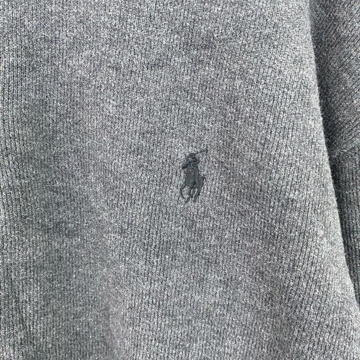 Polo by Ralph Lauren　ポロバイラルフローレン　ハーフジップスウェット/トレーナー 　グレー　2XLサイズ