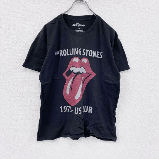 The Rolling Stones　ローリングストーンズ　半袖プリントTシャツ　黒　ブラック　XLサイズ