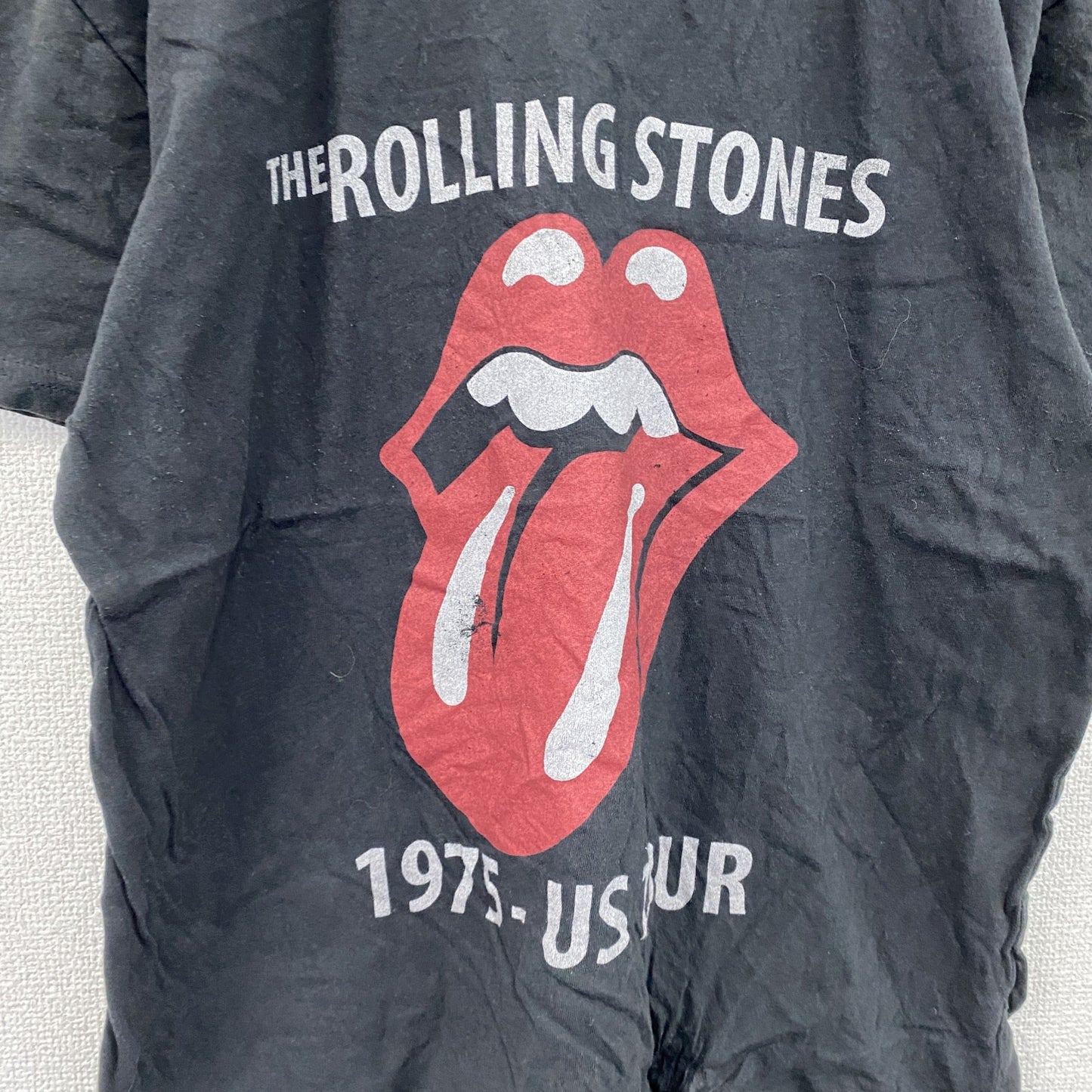 The Rolling Stones　ローリングストーンズ　半袖プリントTシャツ　黒　ブラック　XLサイズ