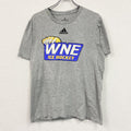 adidas　アディダス　半袖プリントTシャツ　グレー　2XL