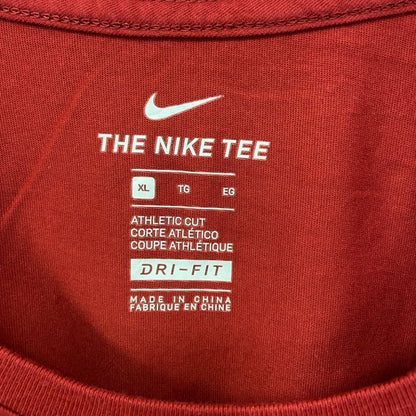 古着 used　NIKE　ナイキ　タンクトップシャツ　クルーネック　USC　カリフォルニア大学　フットボール　赤　XLサイズ