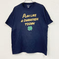 Champion　チャンピオン　半袖プリントTシャツ　紺　ネイビー　XLサイズ