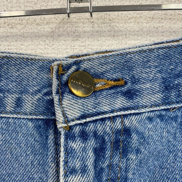 Carhartt　カーハート　デニムパンツ　ジッパーフライ　レザーパッチ　インディゴ　W38