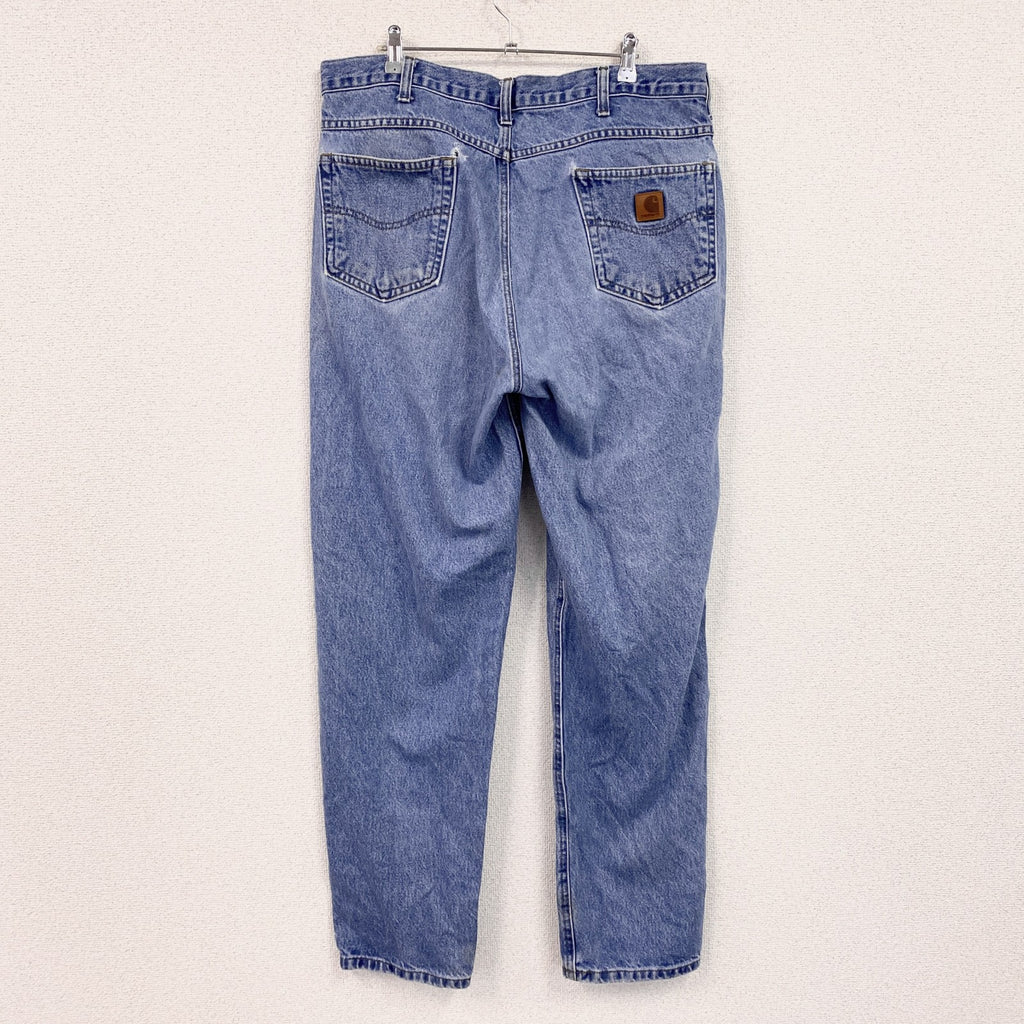 Carhartt　カーハート　デニムパンツ　ジッパーフライ　レザーパッチ　インディゴ　W38