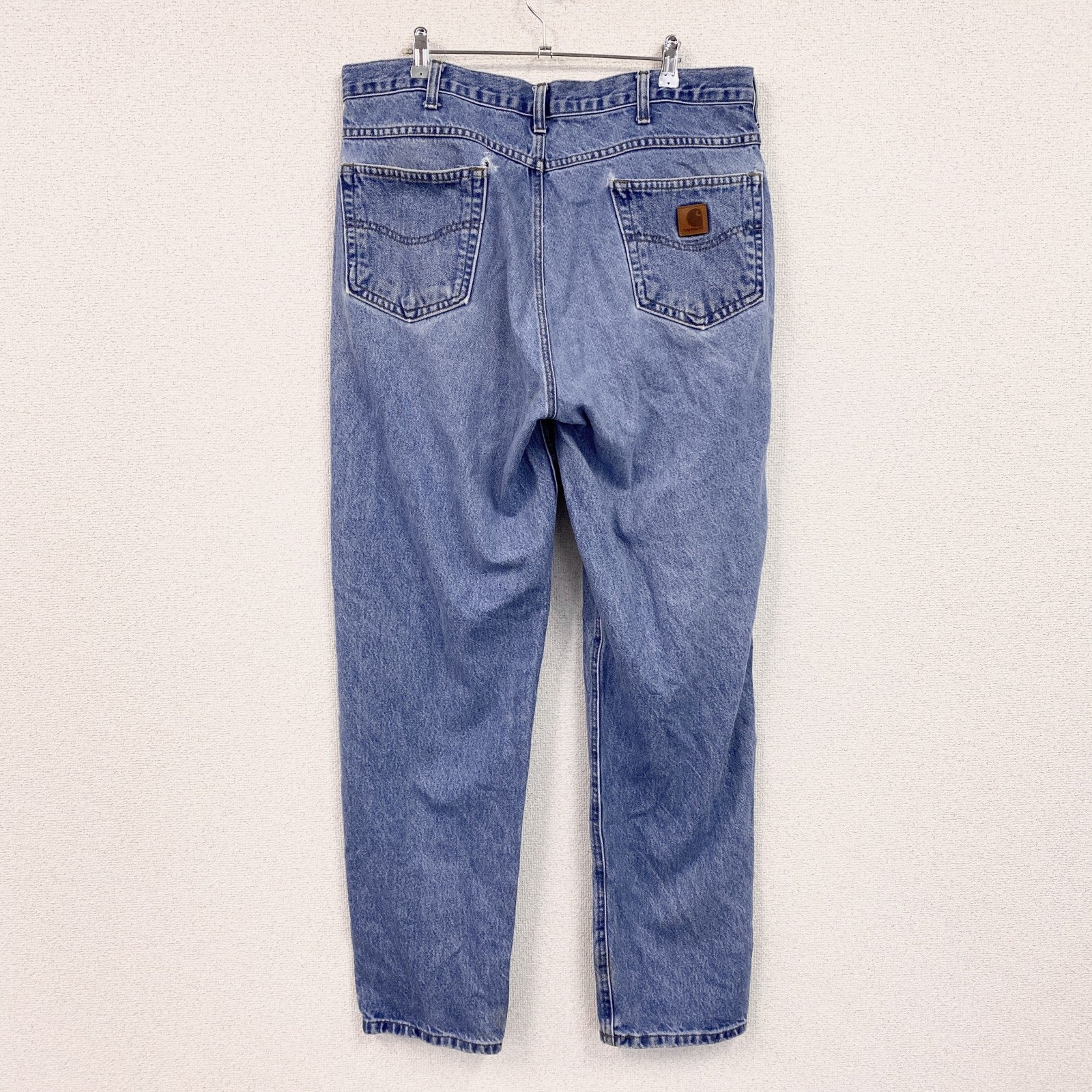 Carhartt　カーハート　デニムパンツ　ジッパーフライ　レザーパッチ　インディゴ　W38