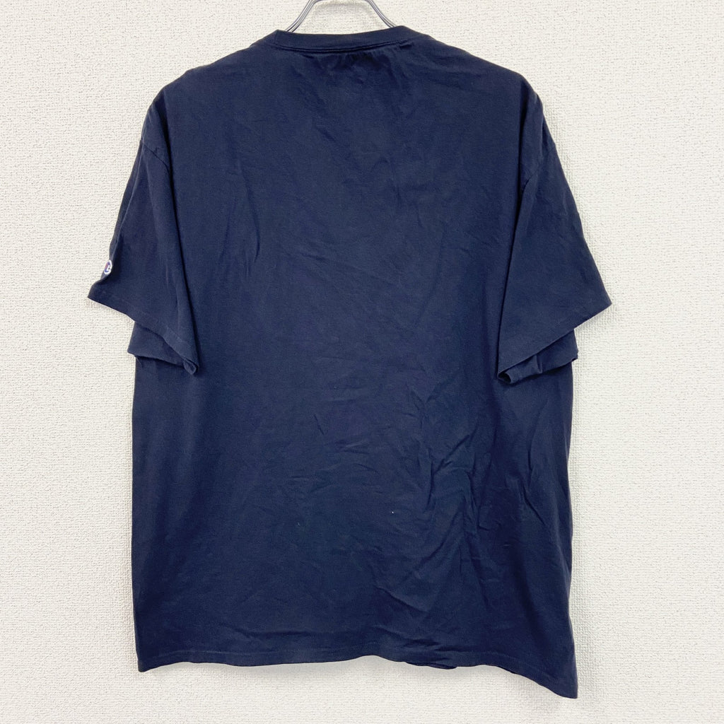 Champion　チャンピオン　半袖プリントTシャツ　紺　ネイビー　XLサイズ