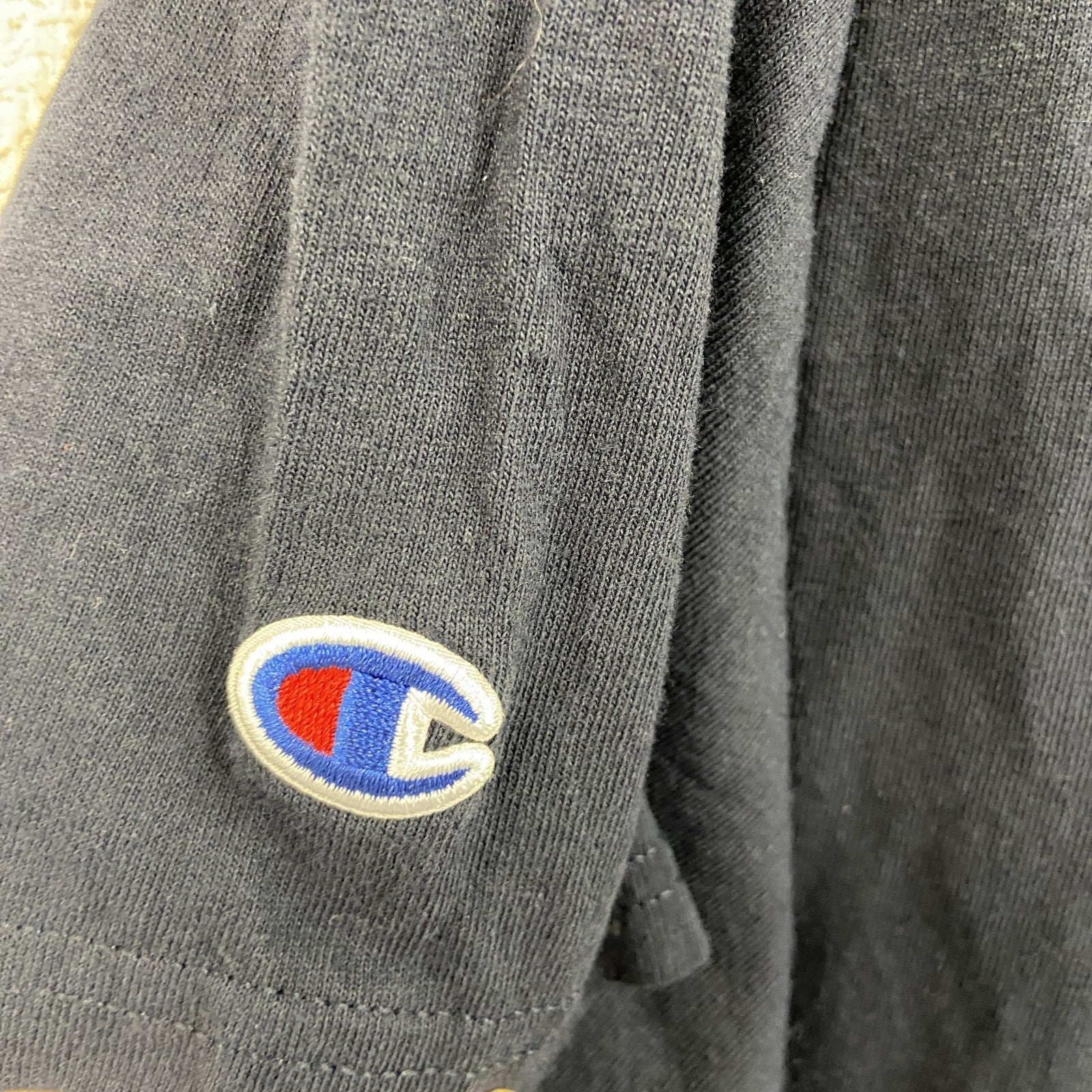 Champion　チャンピオン　半袖プリントTシャツ　紺　ネイビー　XLサイズ