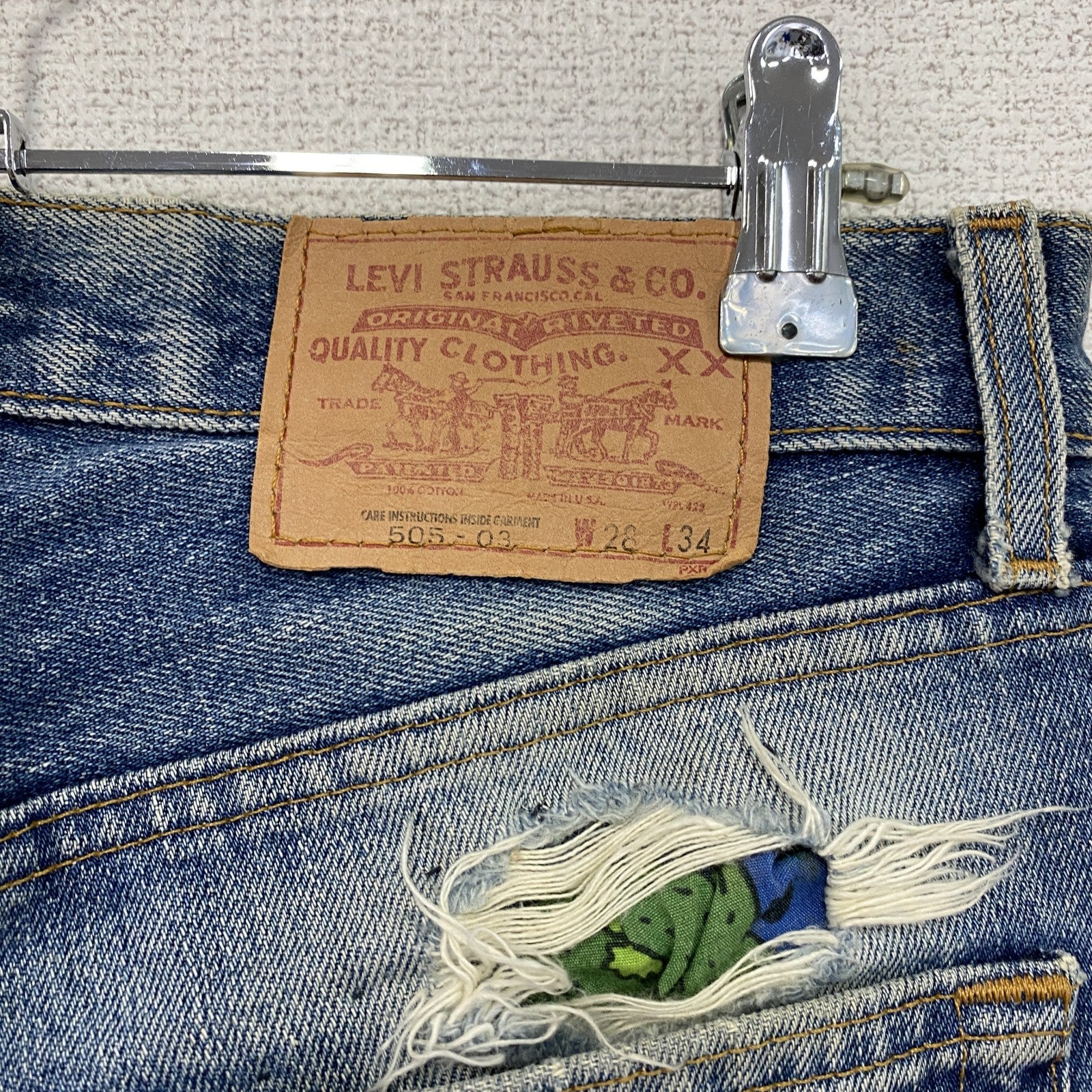 Levi's　リーバイス　505-03　デニムパンツ/ジーンズ　ジップフライ　インディゴ　W28サイズ